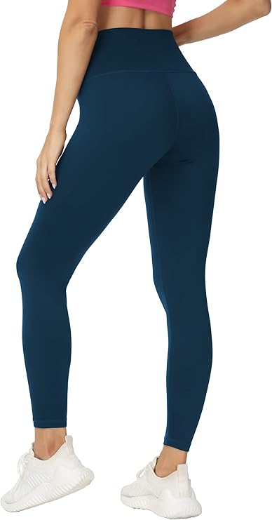 THE GYM PEOPLE Womens' V Cross Waist Yoga Leggings with High Waisted Tummy Control
